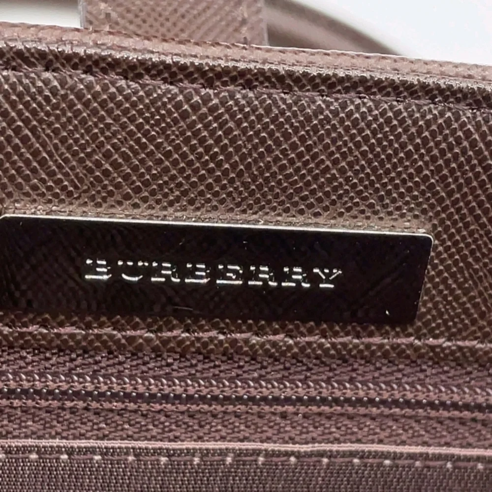 SALE! Authentic Burberry Nova Check Leather Beige/Brown Handbag W/DB - Picture 2 of 14